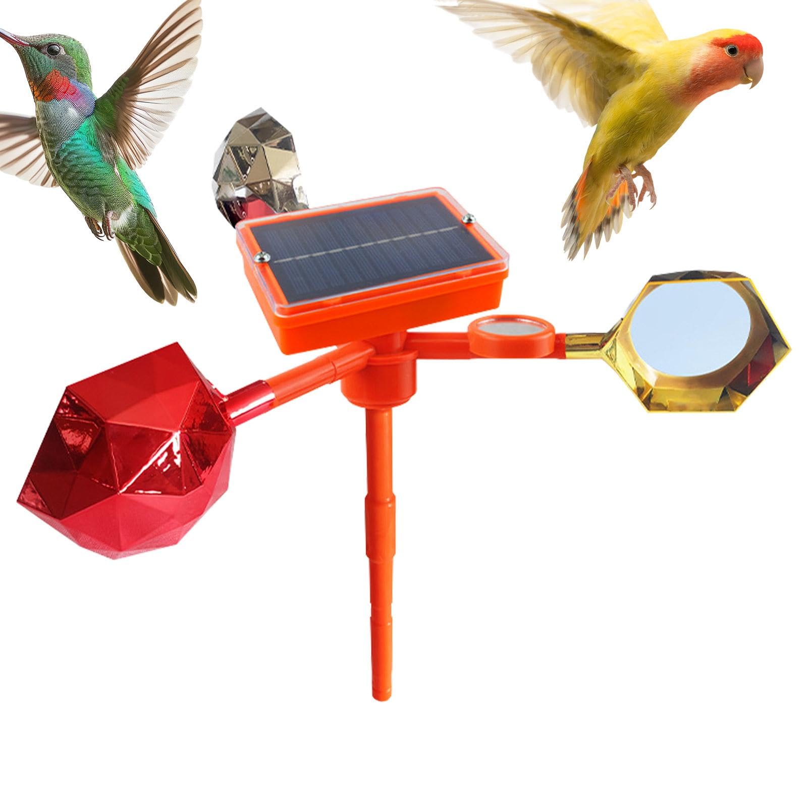 Dispositif Anti-oiseaux à énergie Solaire Rotatif à 360 Degrés