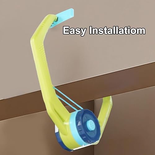 Miniatura 5 de Juego de ping pong para puerta sobre la puerta, juego de ping pong ajustable para puerta, juego portátil de entrenamiento de tenis de mesa colgante,