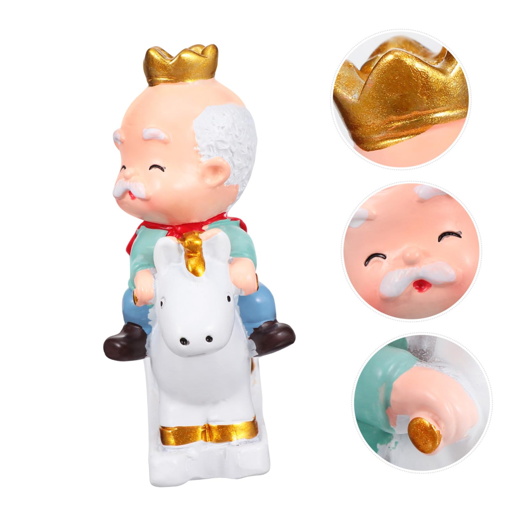 Alipis 6pièces Figurines Adorables De -Parents Résine pour Décoration De Gâteau De Saint-Valentin Et Souvenir De Mariage
