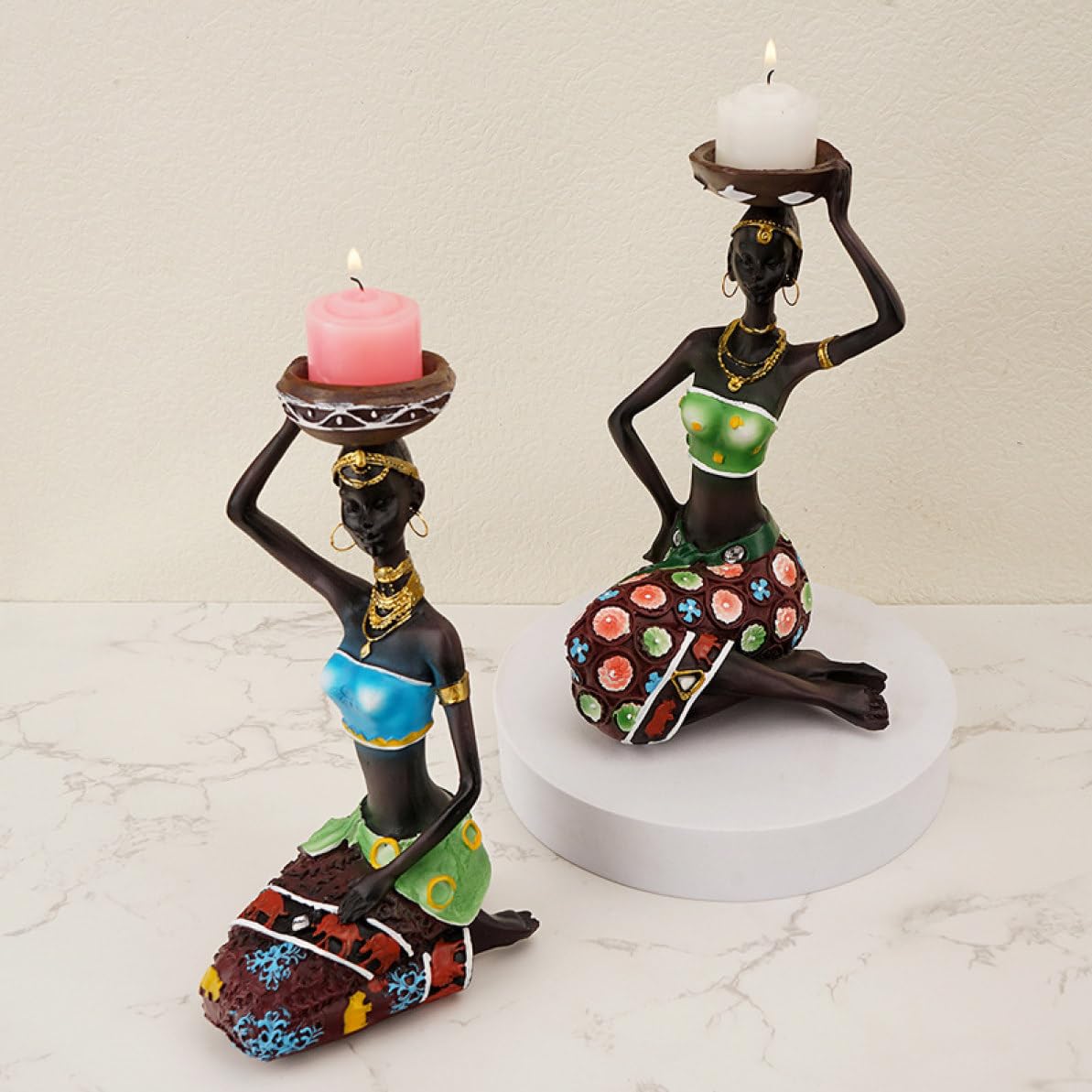 Amazon.co.jp: 置物 アフリカ雑貨 おしゃれ インテリア 飾り物 置き物