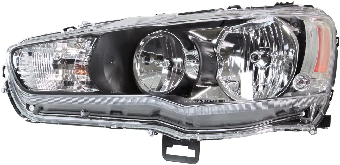 TYC Left Headlight Assembly for 2009–2015 Mitsubishi Lancer