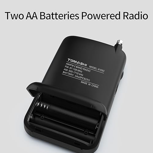 Miniatura 5 de Radio portátil, radio alimentada por batería con conector para auriculares