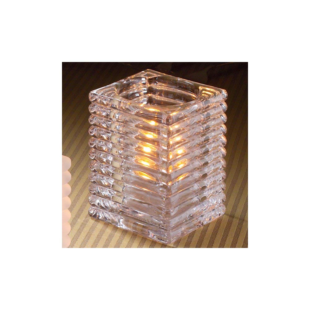 Hollowick Clear Horizontal Rib Glass Rod Lamp