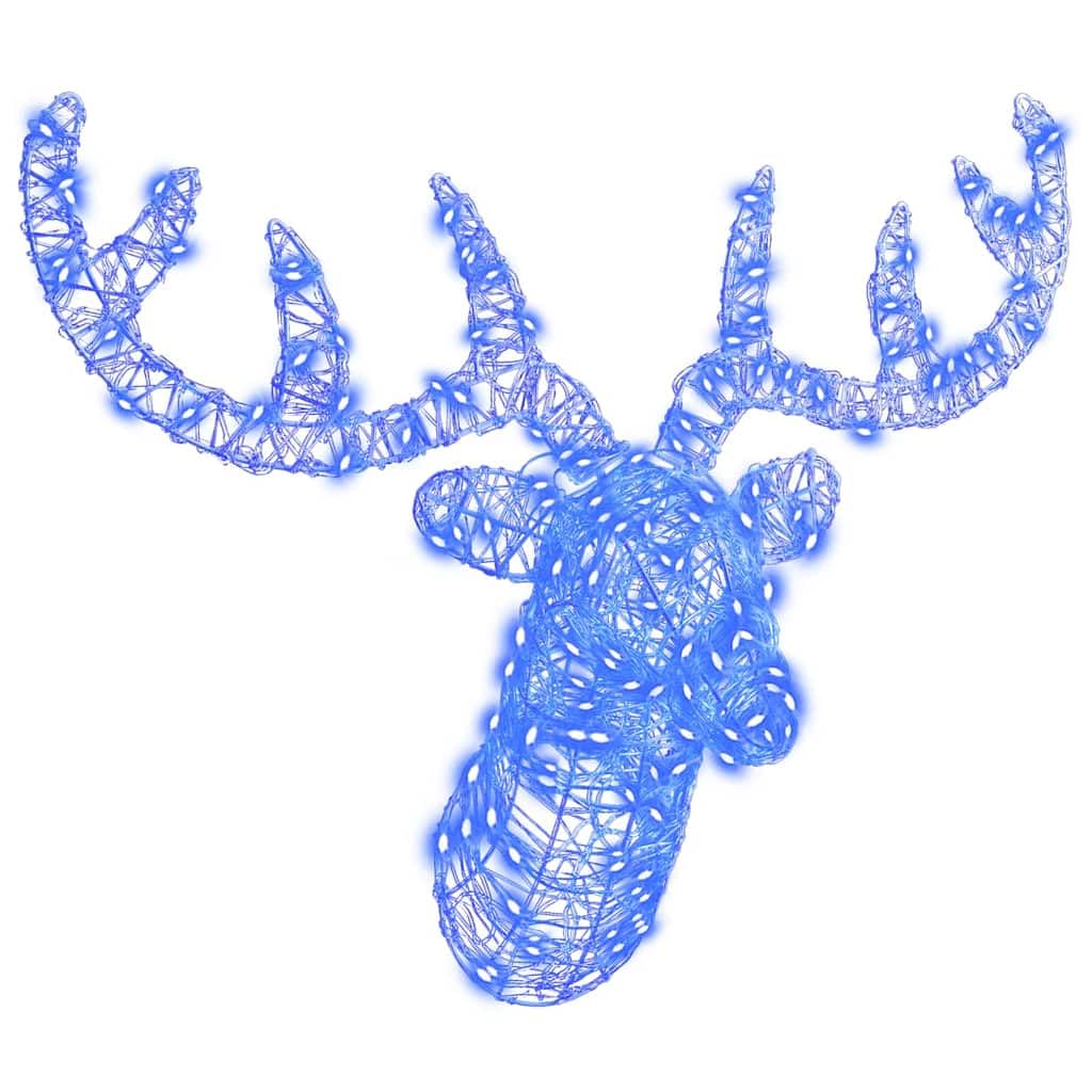 Festnight Beleuchtet Außen Led Rentierkopf 140 Led 60 cm Weihnachtsfiguren Draußen Weihnachtsdeko Outdoor Weihnachtsbeleuchtung Außen Figuren Weihnachten Deko Kaltweiß