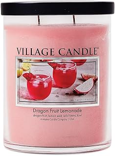 Dragon Fruit Lemonade, Medium Black Lid Tumbler Scented Candle, 14 oz.