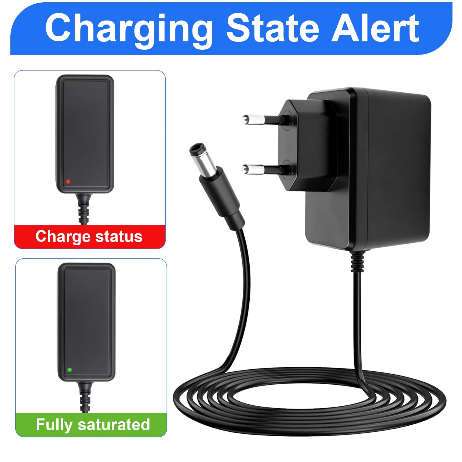 Adattatore Alimentazione 12V 1,5A Universale, Alimentatore AC/DC 100–240V con Presa Jack DC 5,5×2,5 mm, Caricatore per TV Box, Strisce LED, Router, Telecamere, Lampade, Cavo 1.5 m