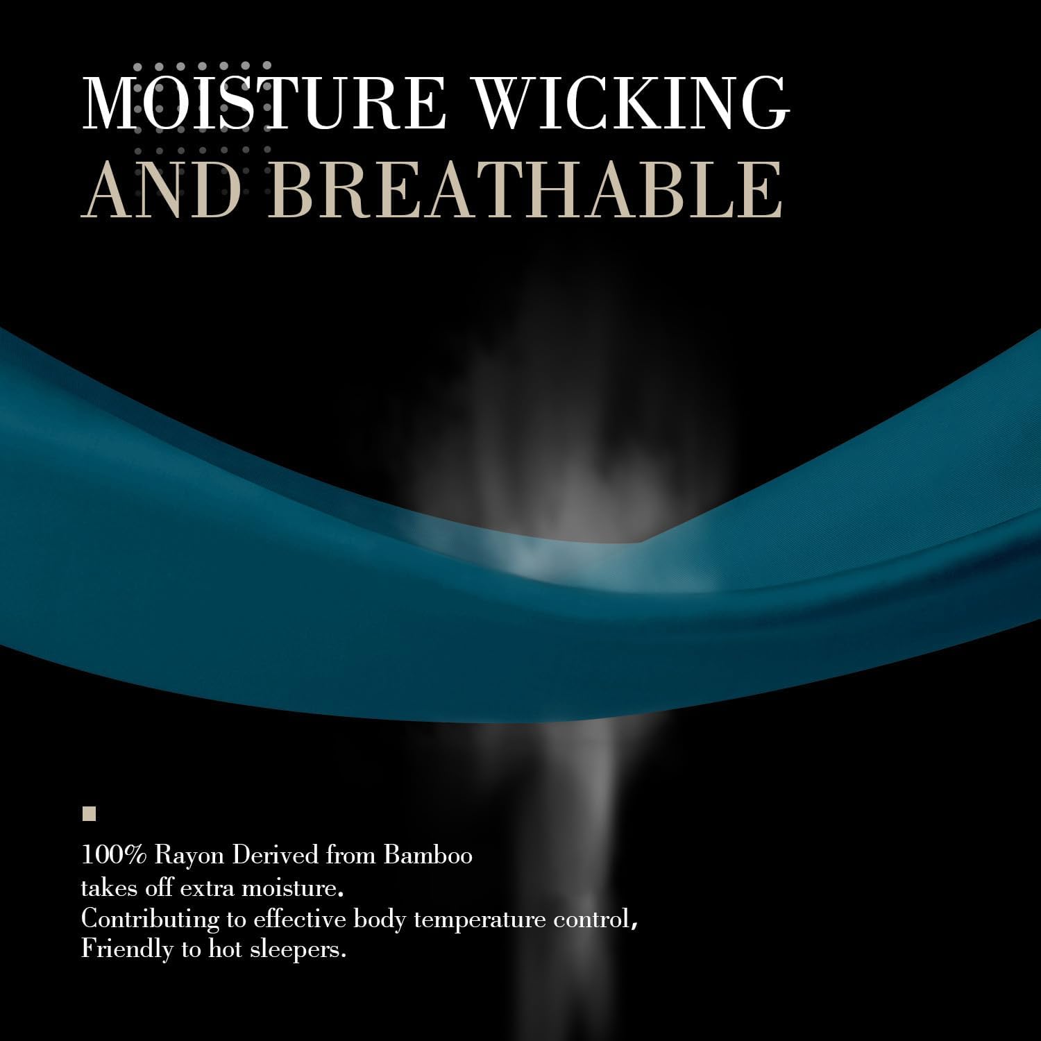 Teal Cooling Pillowcases,2 Pack,20x36 inches - Image 5