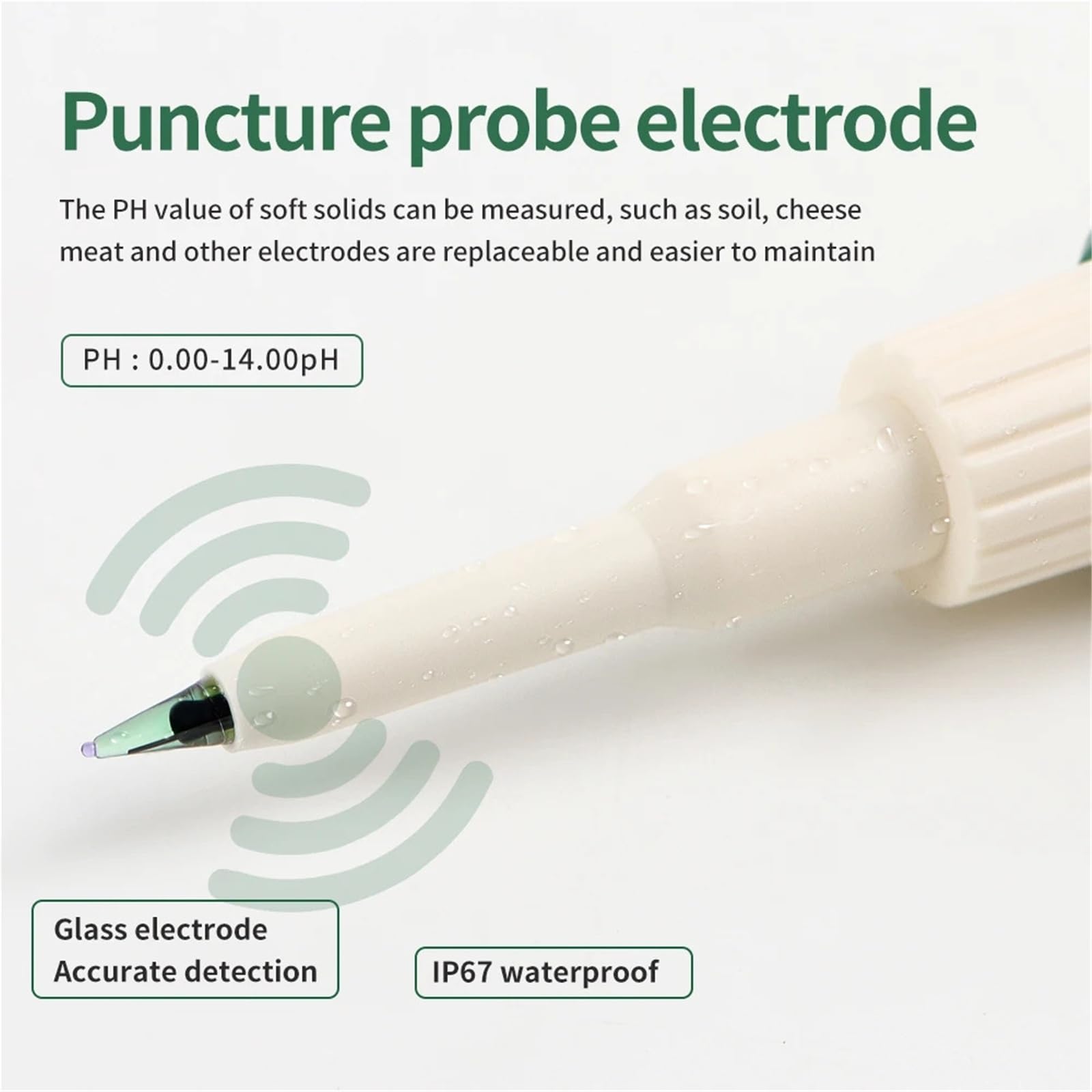 YY-1030 Misuratore di pH for alimenti Misuratore di alcalinità for impasti Termometro Elettrodo Strumento di misurazione del pH for alimenti Carne Formaggio Latte Cosmetici