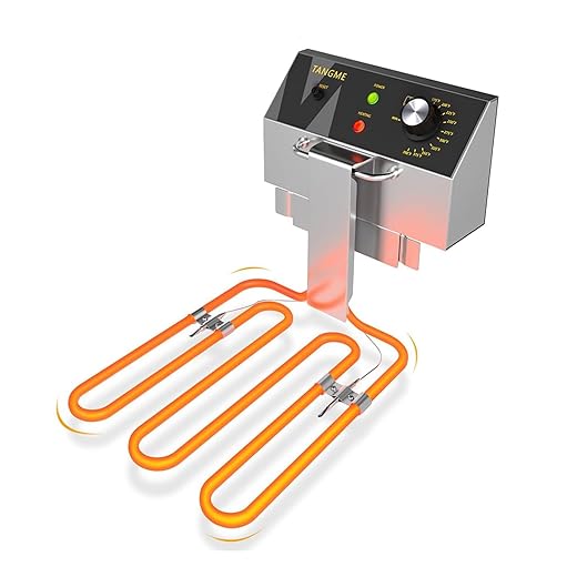 Heating Element for EF-12L & EF-12L-2 Electric Commercial Deep Fryers, Spare Power Head Fryer Part with Guard, Plate,1800W, 120V(1PC)