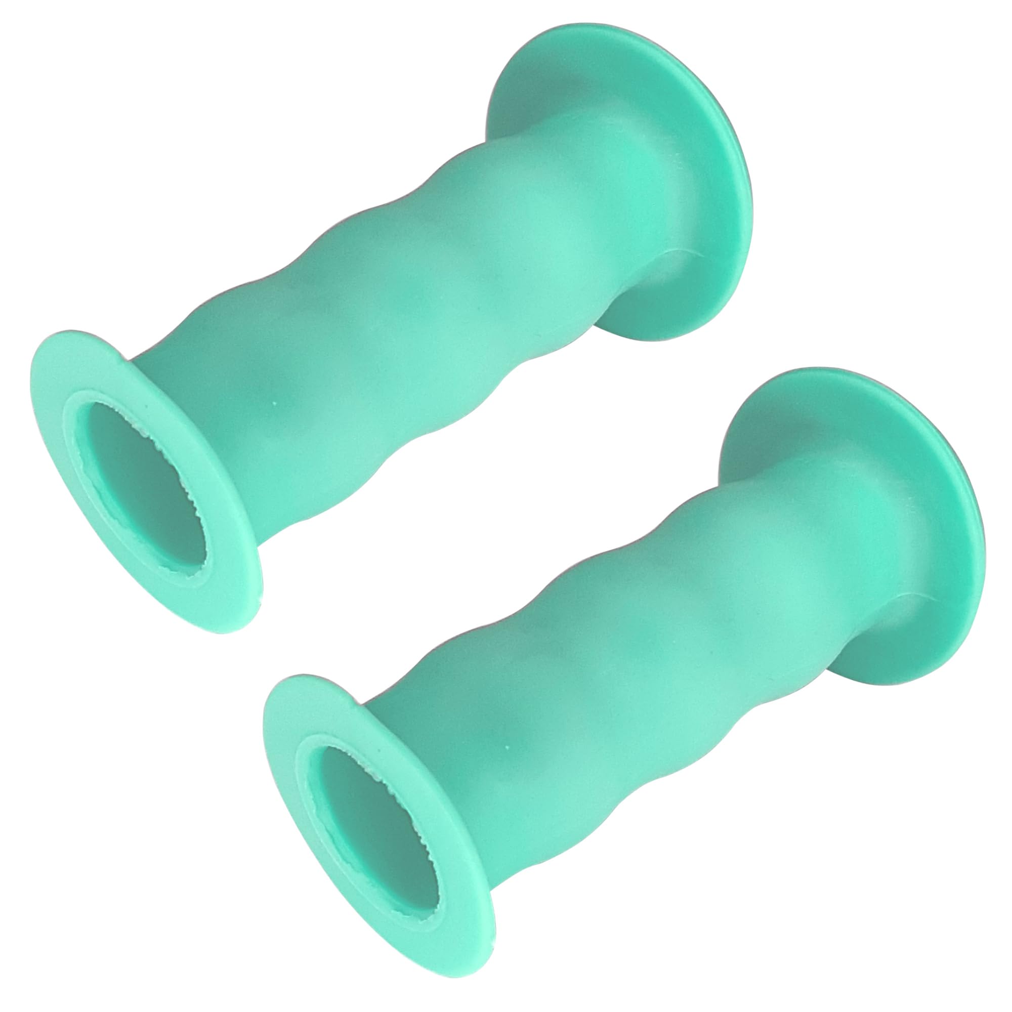 cyclingcolors Fahrradgriffe kinderfahrrad lenkergriffe mit sicherheits 22mm länge 85mm Griffe Gummi Grips griffgummi Dreirad Roller Paar, Türkis Sport & Freizeit