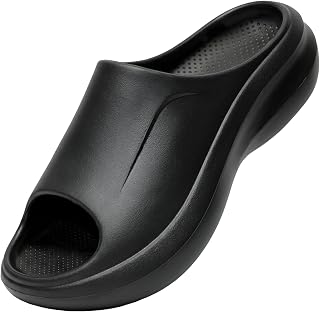 Recovery Slides for Men and Women - Max Comfort Orthotic Slippers for Plantar Fasciitis - Heel & Arch Support, Non-Slip Rubber Sole- Indoor/Outdoor House Shoes