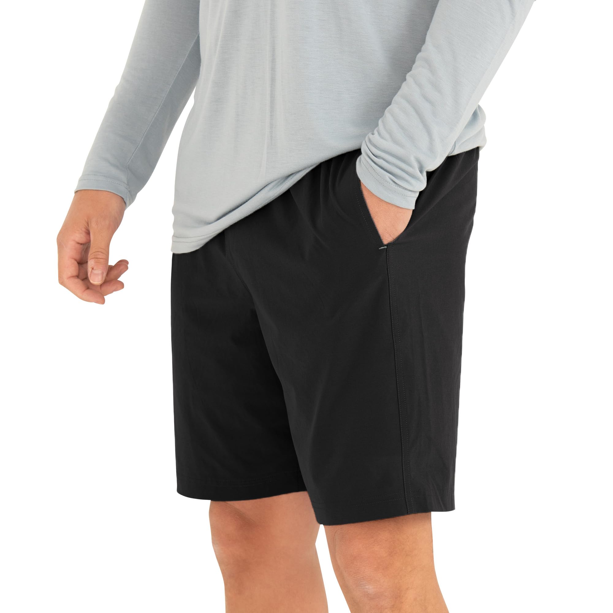Free Fly Men's Lined Breeze Short 7" Inseam - Quick-Dry Moisture-Wicking Shorts with Boxer Brief Liner Sun Protection UPF 50+