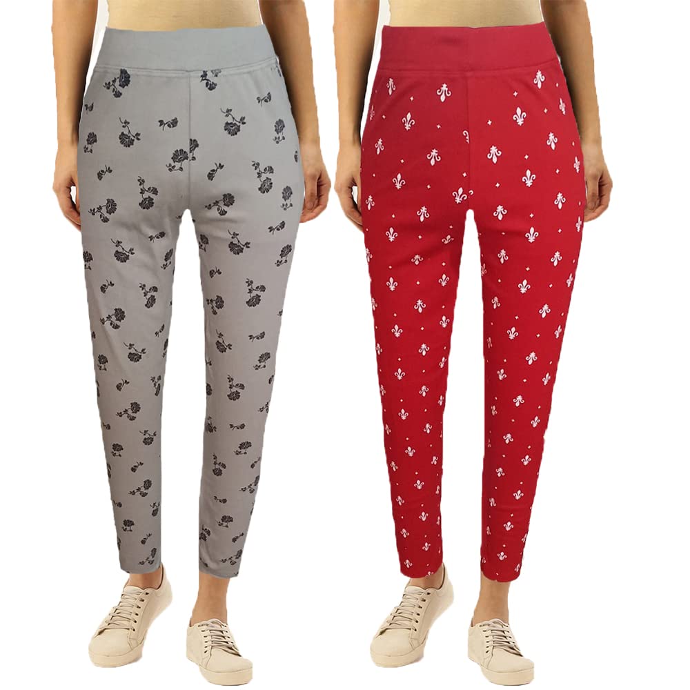 brand flex Womens Slim Fit Printed Stretchable Lycra Jeggings,Ankle Length with (Multi Color & Waist 26 to 34)(LC 02)-picture-55