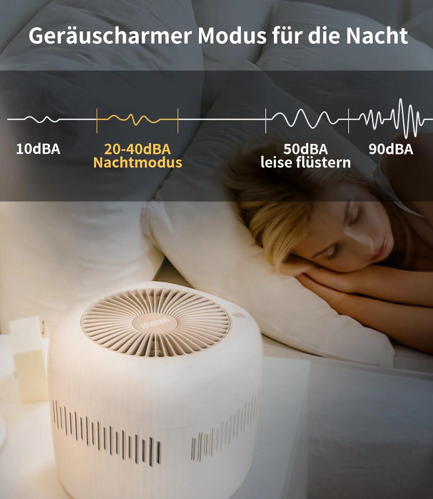 Mini Klein Luftbefeuchter 2.5Litre，Verdunster Air Humidifier Bedroom Büro Hotel USB Schlafzimmer ohne Nebel, Klein Kinderzimmer Baby Akku