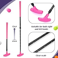 Vista 3 de Hiboom Paquete de 4 Putters de Golf para Hombres y Mujeres Putter de Mini Golf de Dos Vías con 4 Pelotas Longitud Ajustable Putter para Niños a