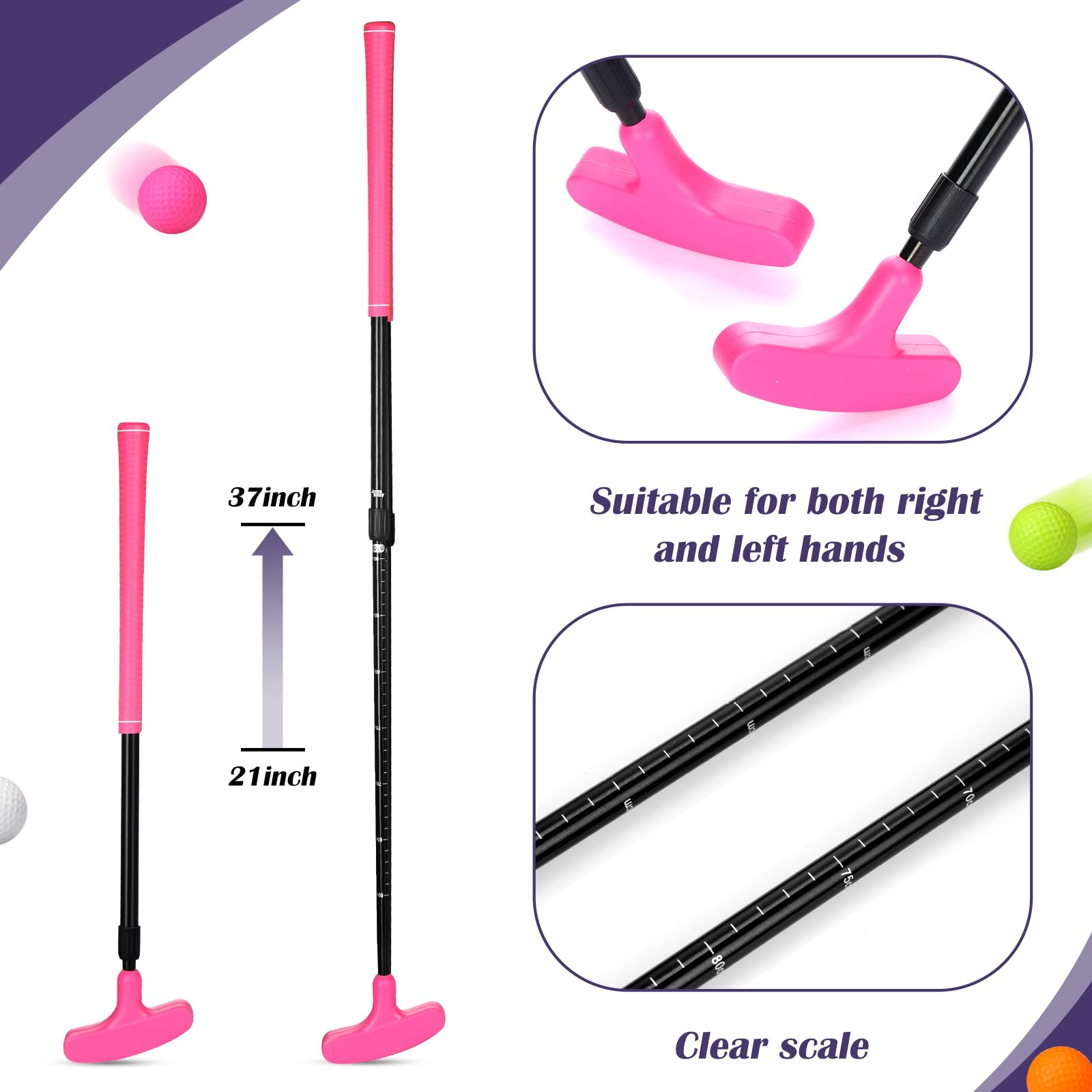 Snapklik.com : Hiboom 4 Pack Golf Putters For Men And Women Two Way ...