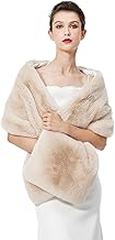 BEAUTELICATE Stole Shawl Hair Women Boleros Shawl for Party Weddings Bridal Winter Evening Dress