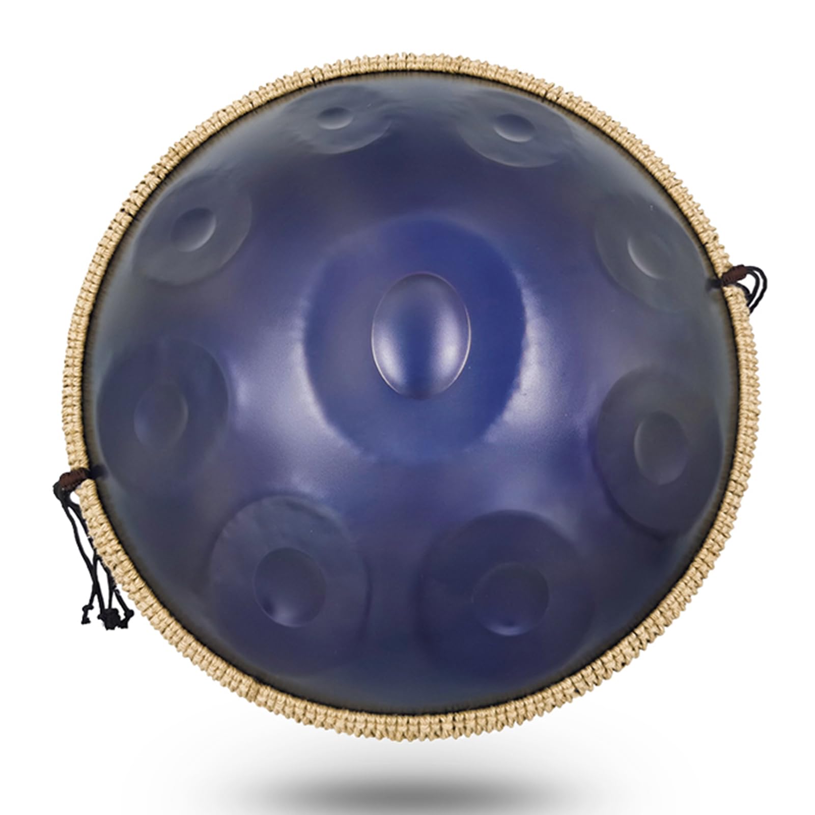 Ensemble de percussions Handpan 9/10 notes 22 pouces Handpan professionnel en ré mineur Hand Pan 440 Hz/432 Hz Instrument de percussion en acier pour performances professionnelles (22 pouces 10 note