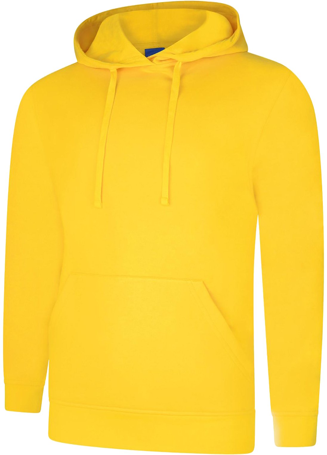 Shoppersbay Men's Yellow Uneek Uc509 Deluxe Hooded Sweatshirt S