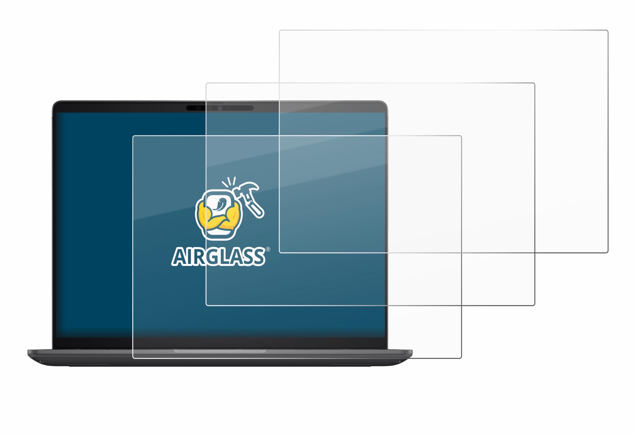 BROTECT Protector Pantalla Cristal para Dell Pro Precision 5-Serie 14S PW514260 Protector Vidrio (3 Unidades) - [Dureza 9H, Anti-Arañazos]