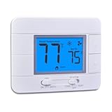 Upgraded Digital Non-Programmable Thermostat for Home 1 Heat&sol;1 Cool Single Stage System&comma; with Temperature & Humidity Monitor and Large Blue LCD Display