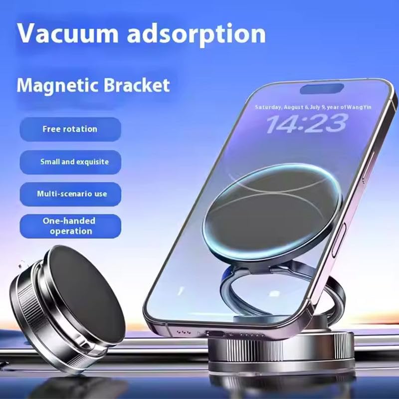 Image of Jango 360 Degree Rotation Bracket Stand Stong Magnets Vacuum Suction Cup Magnetic Car Phone Holder