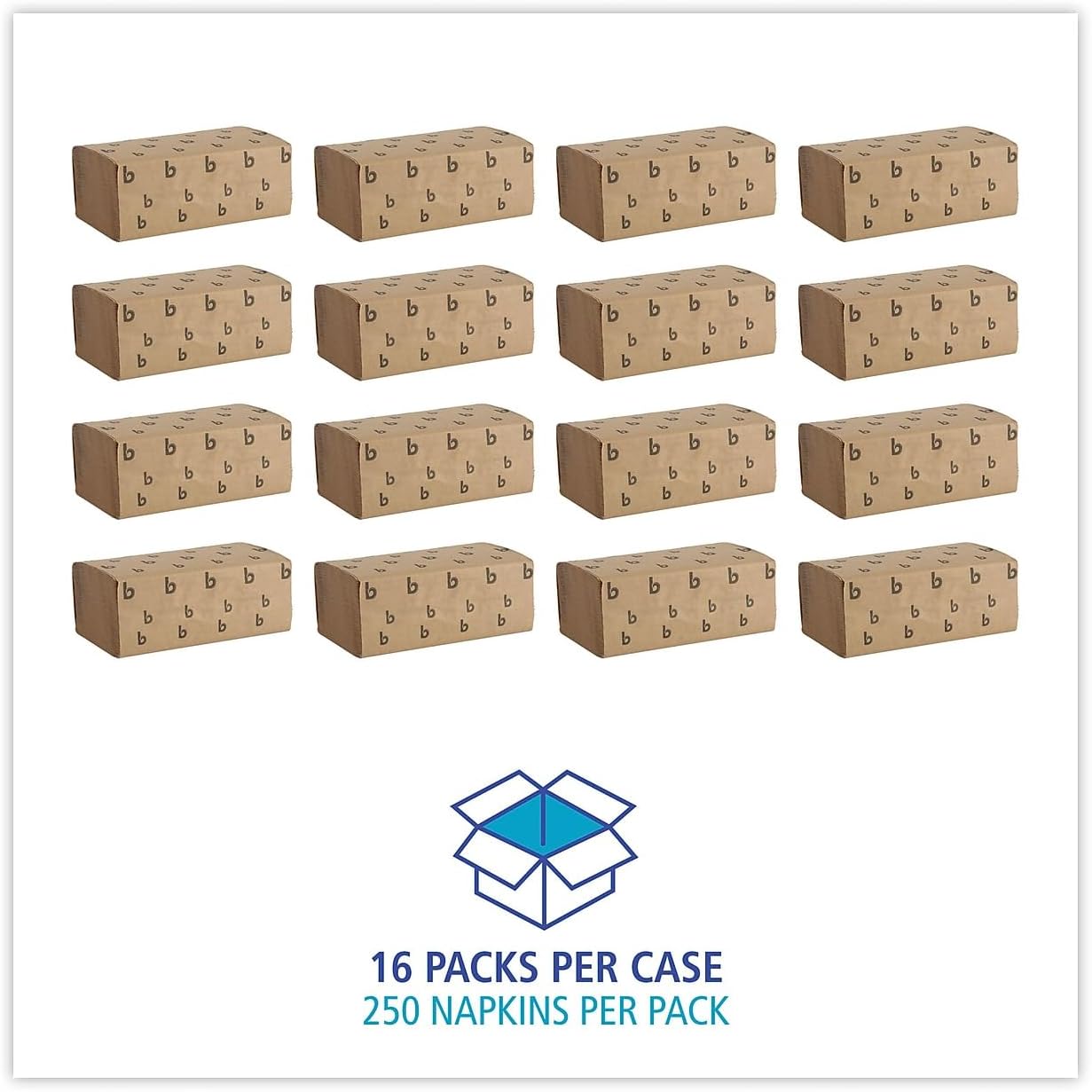 Boardwalk B6210 9 in. x 9-9/20 in. Singlefold Paper Towels - Natural (16/Carton)