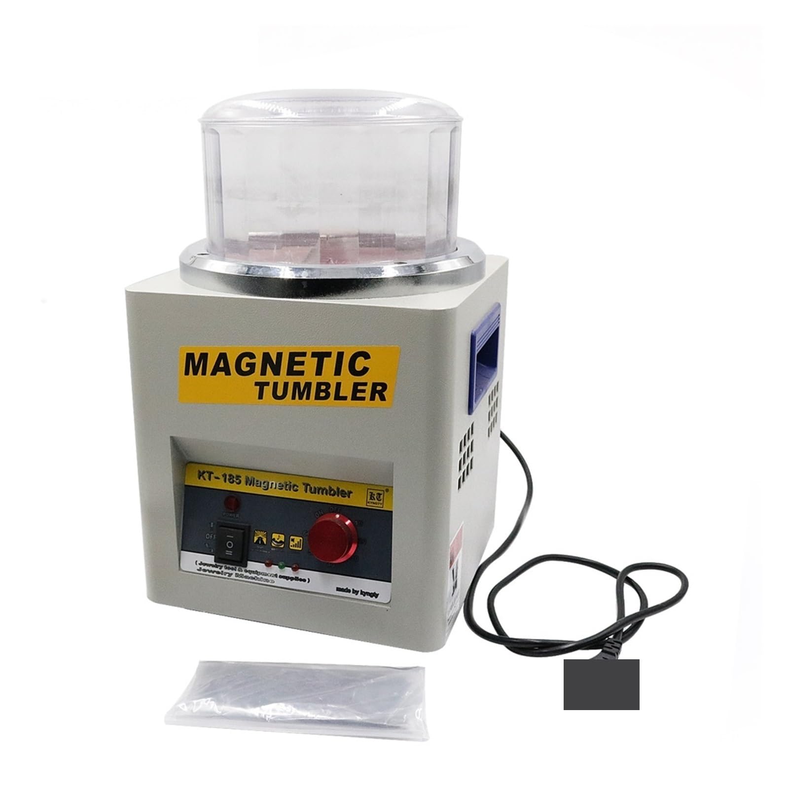 Steinpolierer, KT185 Magnetic Tumbler Schmuck Polierer Finisher Maschine Ausrüstung Poliermaschine Platin Entgraten