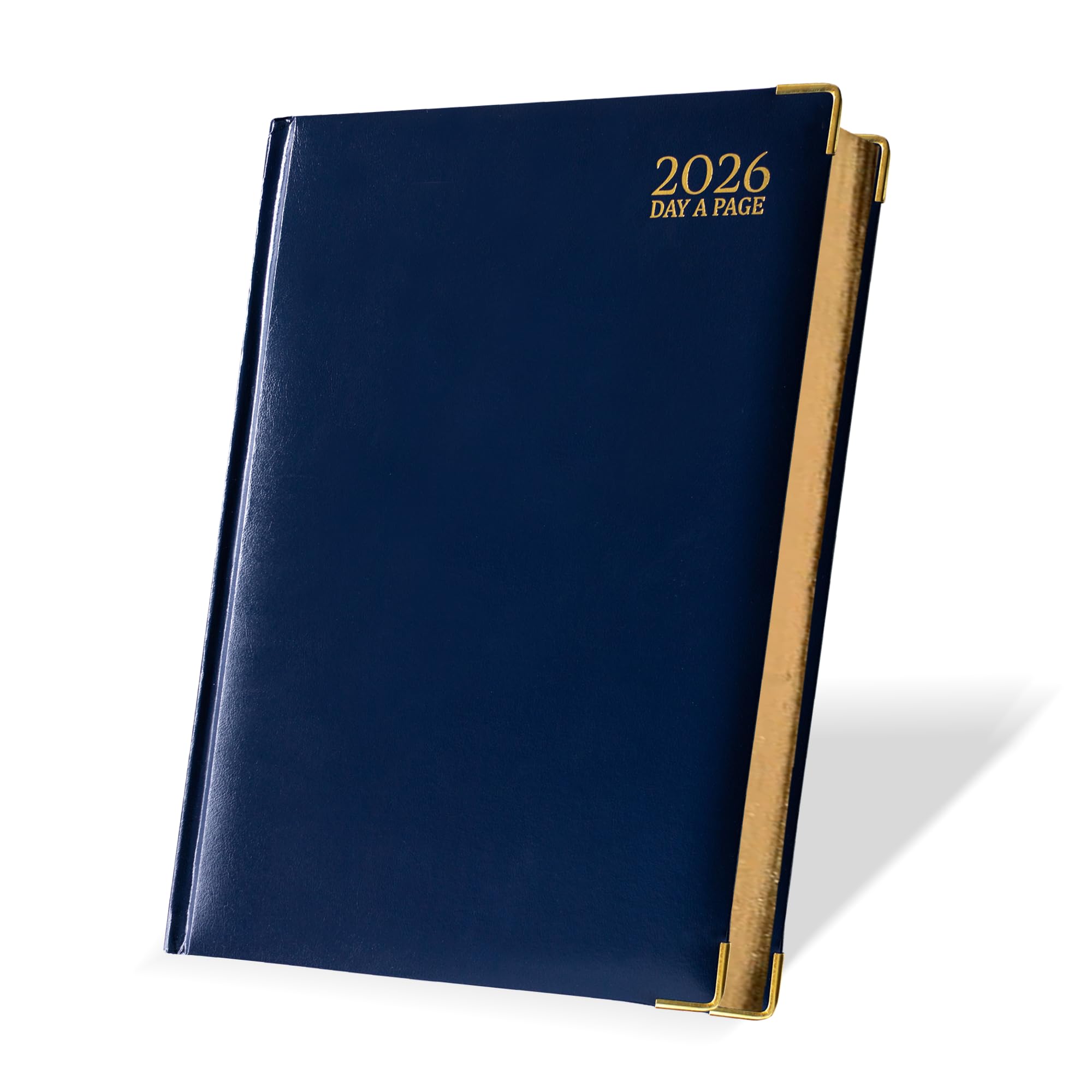 G4GADGET 2026 A4 Diary Day a Page – Blue | Daily Planner with UK Holidays | Hardcover Personal Organizer | A4 Diary with International Info, Notes & Conversion Charts — image 1