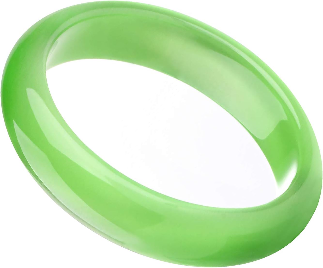 Jade Bangle Bracelet for Women, Good Luck Gifts with Jewelry Box, OPA