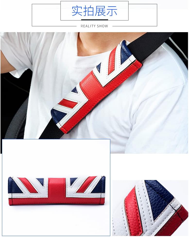 Miniatura 7 de 2 unidsset coche suave cinturón de seguridad hombro cojín cubierta para Mini Cooper JCW ONE S R61 R60 R55 R56 R57 R58 R59 F54 F55 F56 F57 F60