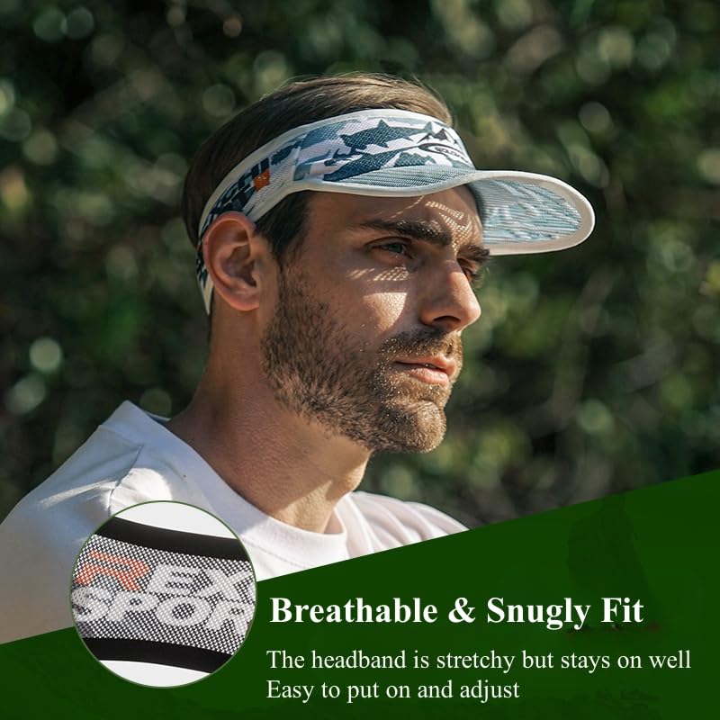 Image of Sport Sun Visor Hats for Men Women Headsweats Sunvisor Cap for Men Women Sun Visors for Running, Golf, Tennis, Softball