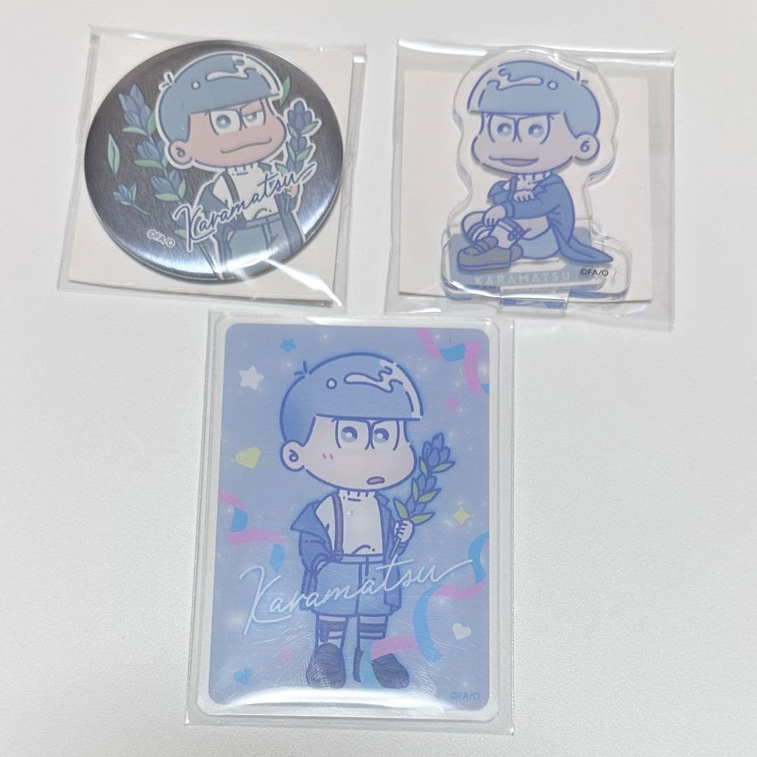 2点セット カラ松 缶バッジ アクリルスタンド　アクスタ おそ松さん おそ松さん アクリルスタンド 02 カラ松｜アニメ・キャラクター