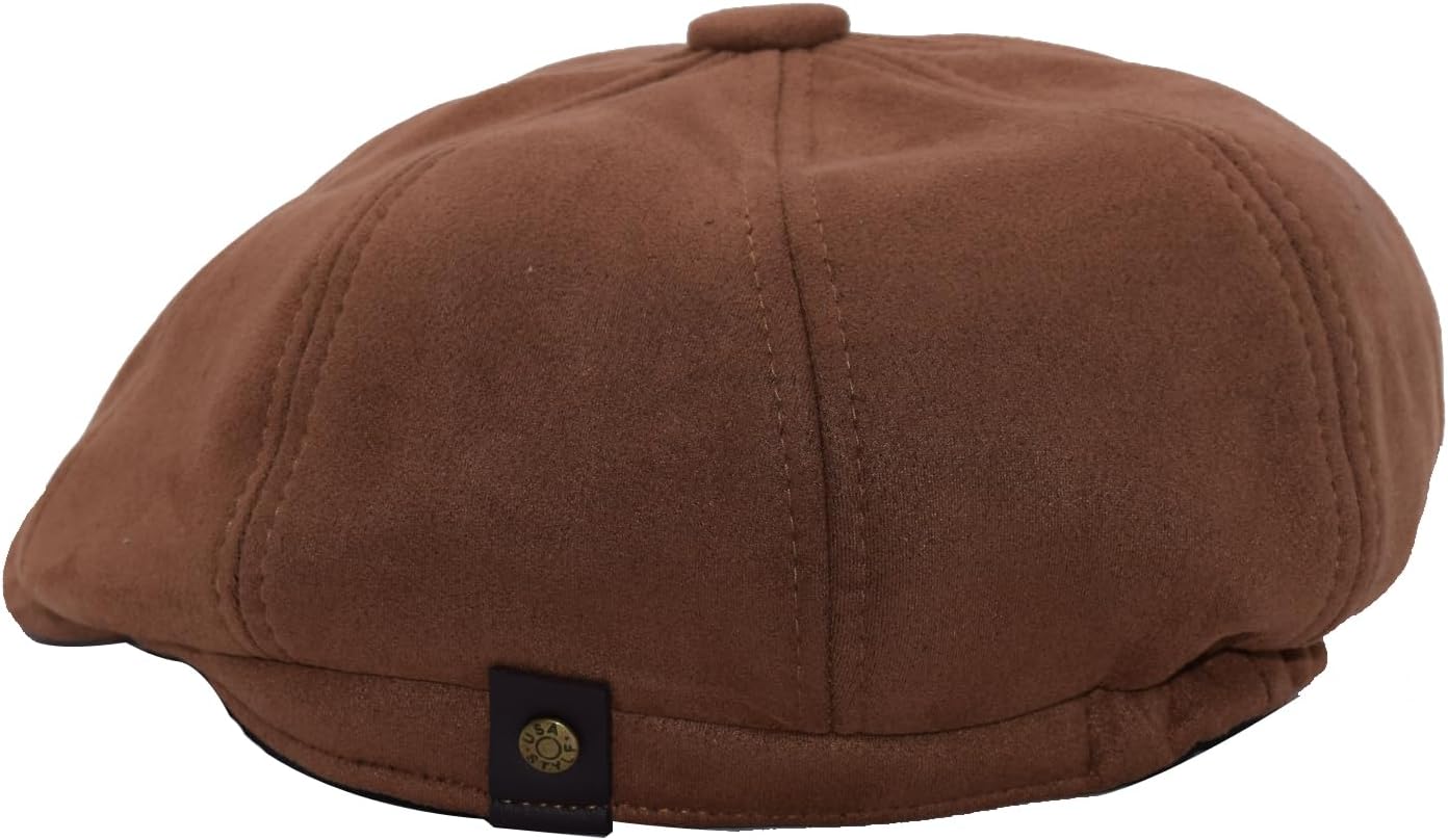 Men's Vintage Newsboy Flat Cap 100% Cotton Gatsby Ivy Golf Cabbie Hat - Image 4