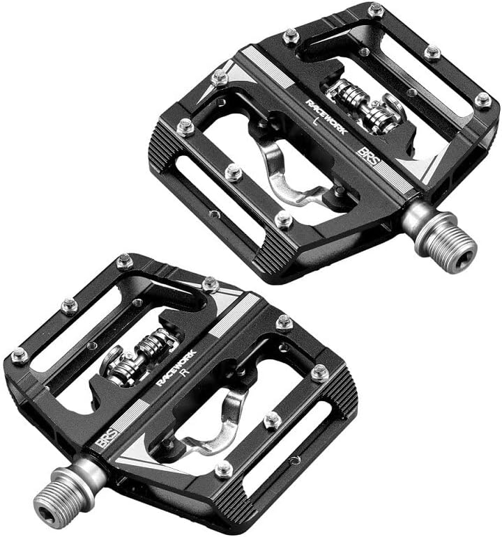 Miniatura 4 de Bike Pedals MTB Pedals for Bicycle Clip Automatic Pedals Platform Mountain Bike Mixed Footrest Double Function Power Meter Pedals