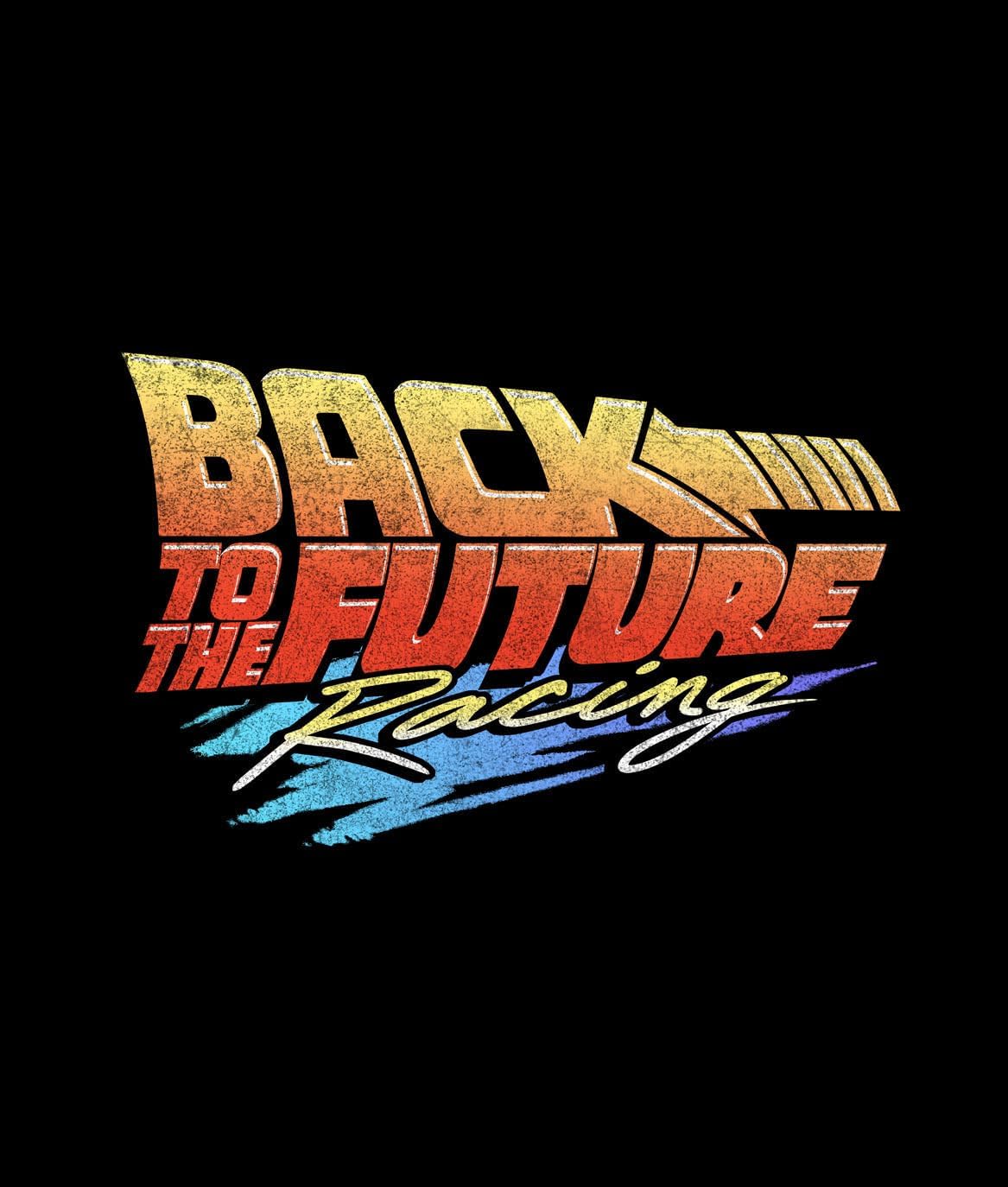 Riot Society Men's Short Sleeve Graphic Fashion T-Shirt Small Back to the Future Racing (Black)