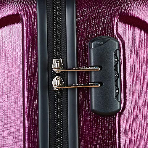 Image of Safari Thorium Stubble Combo Set of 2 Purple Small, Medium Check-in 4 Wheel Hard Suitcase