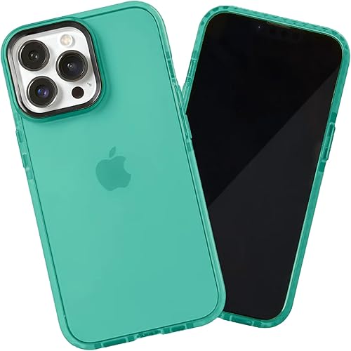 Miniatura 22 de SteepLab Funda de barrera para iPhone 14, protección de 360 grados que absorbe impactos con bisel elevado y colores llamativos (fresa roja