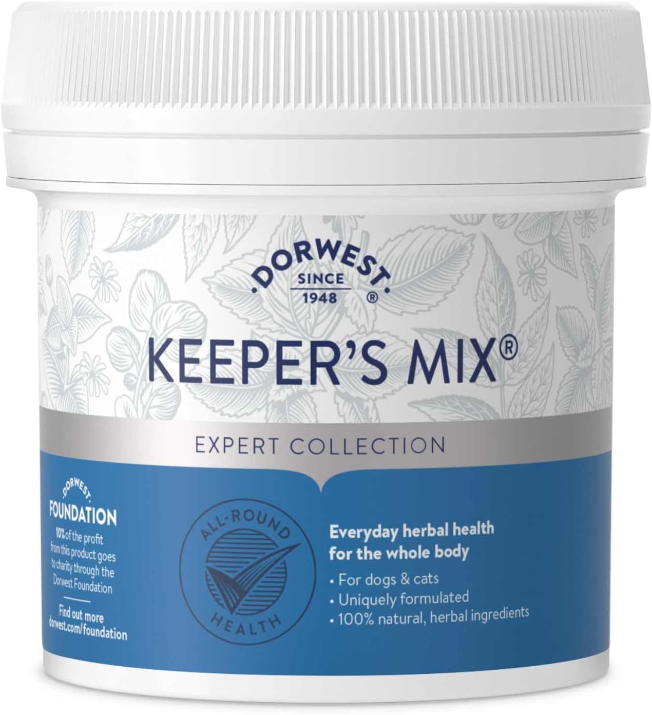 Dorwest Keeper’s Mix, 250g, Herbal Health Supplement for Dogs and Cats, Natural Herbs, Vitamins, and Minerals. 100% natural pure herbs