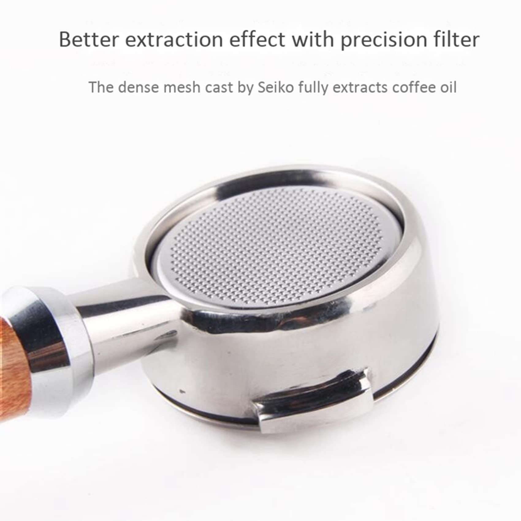 4 piezas 58MM acero inoxidable cafetera portafiltros sin fondo para máquina de café accesorios profesionales