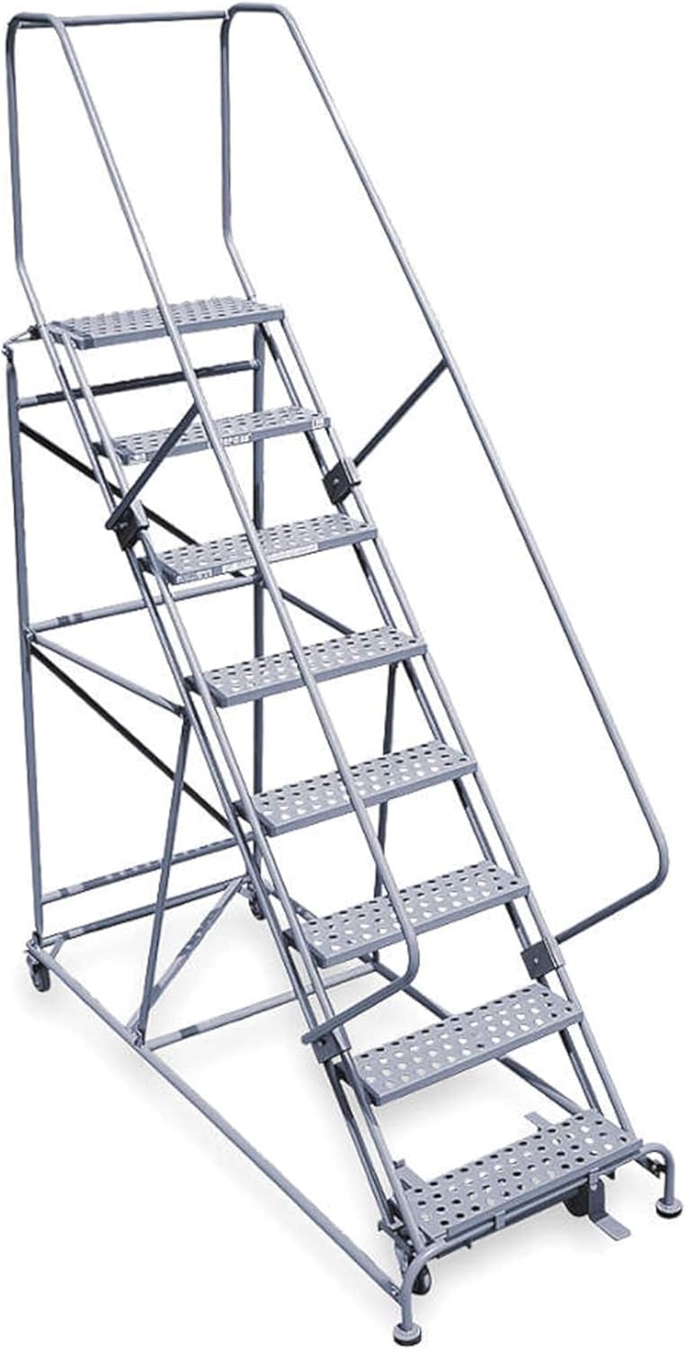 Cotterman - 2608R2632A3E12B4W5C1P6 - Cotterman - 2608R2632A3E12B4W5C1P6 - Rolling Ladder: 80 in Platform Ht, 12 in