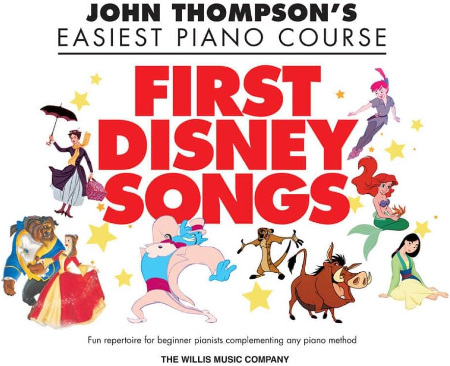 First Disney Songs: Elementary Level (John Thompson's Easiest Piano Course)