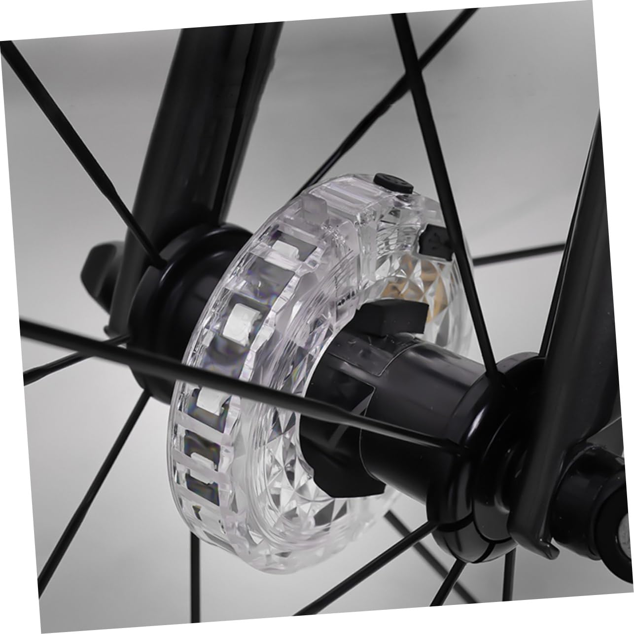 HEMOTON 5 Pièces Curseur Flash Intelligent éclairage de vélo décoratif Light Wheels à vélo à LED Lampe de vélo décorative Feux de vélo lumières LED vélo Lampe pour Roue Plastique Blanche