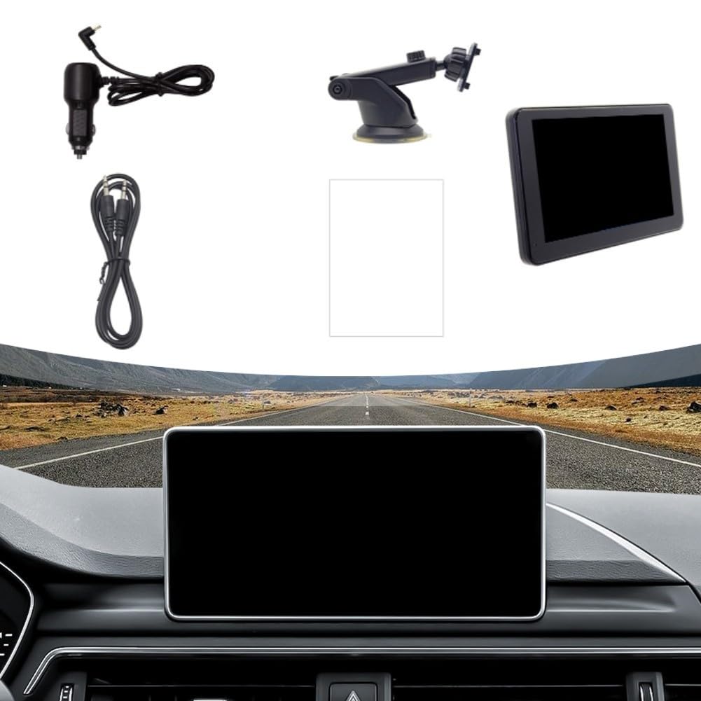 Lettore MP5 portatile da 7 pollici con video di retromarcia HD wireless per CARPLAY e per ANDROID Auto 2.5D IPS Schermo 5.4 WiFi6 Altoparlante incorporato per cruscotto del veicolo