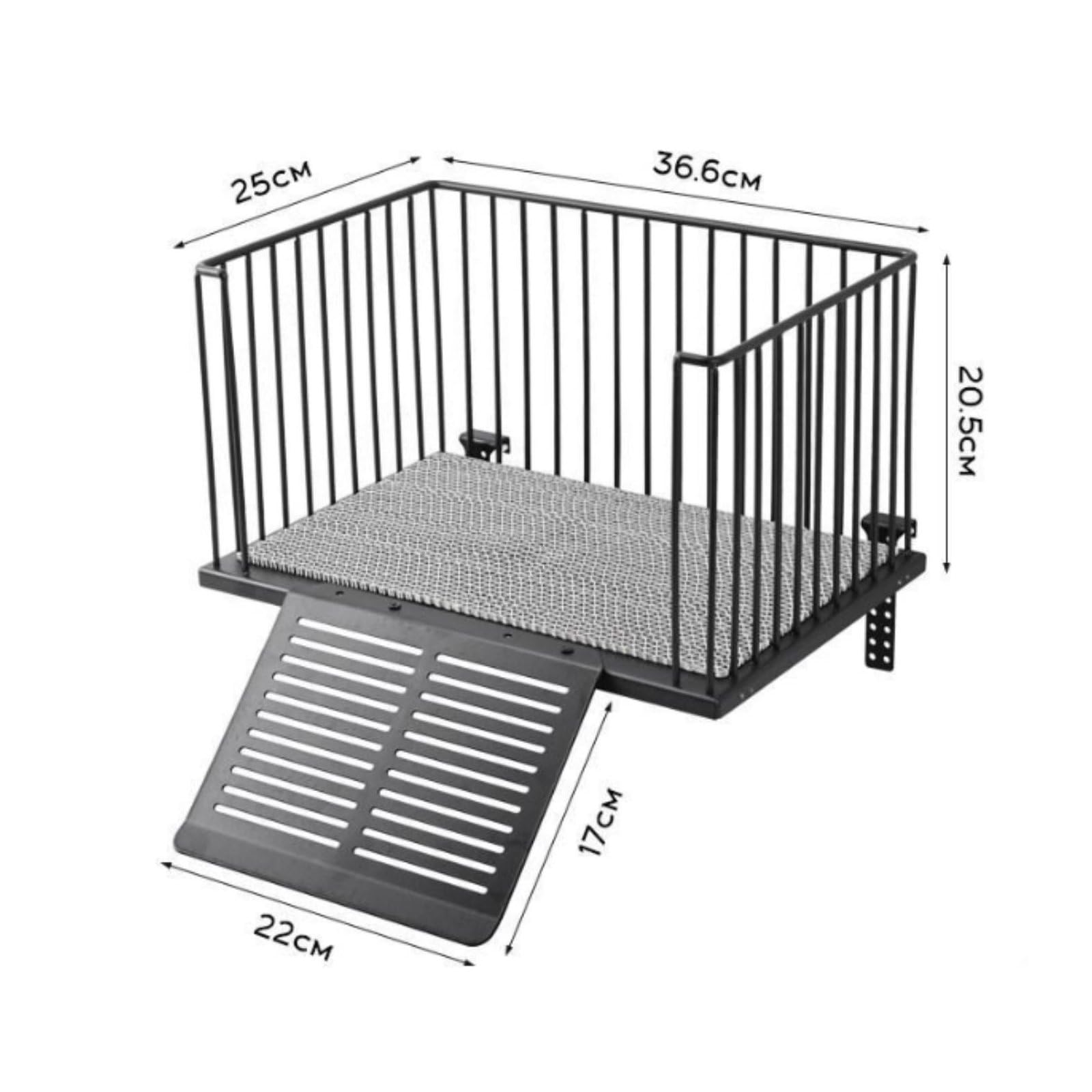 Plateforme de Repos Support Perchoir Rampe Aquarium Acier Inoxydable Barres Élevées Surface Stable Adaptée au Climper Reptile Soin Animal Espace, Size to 5