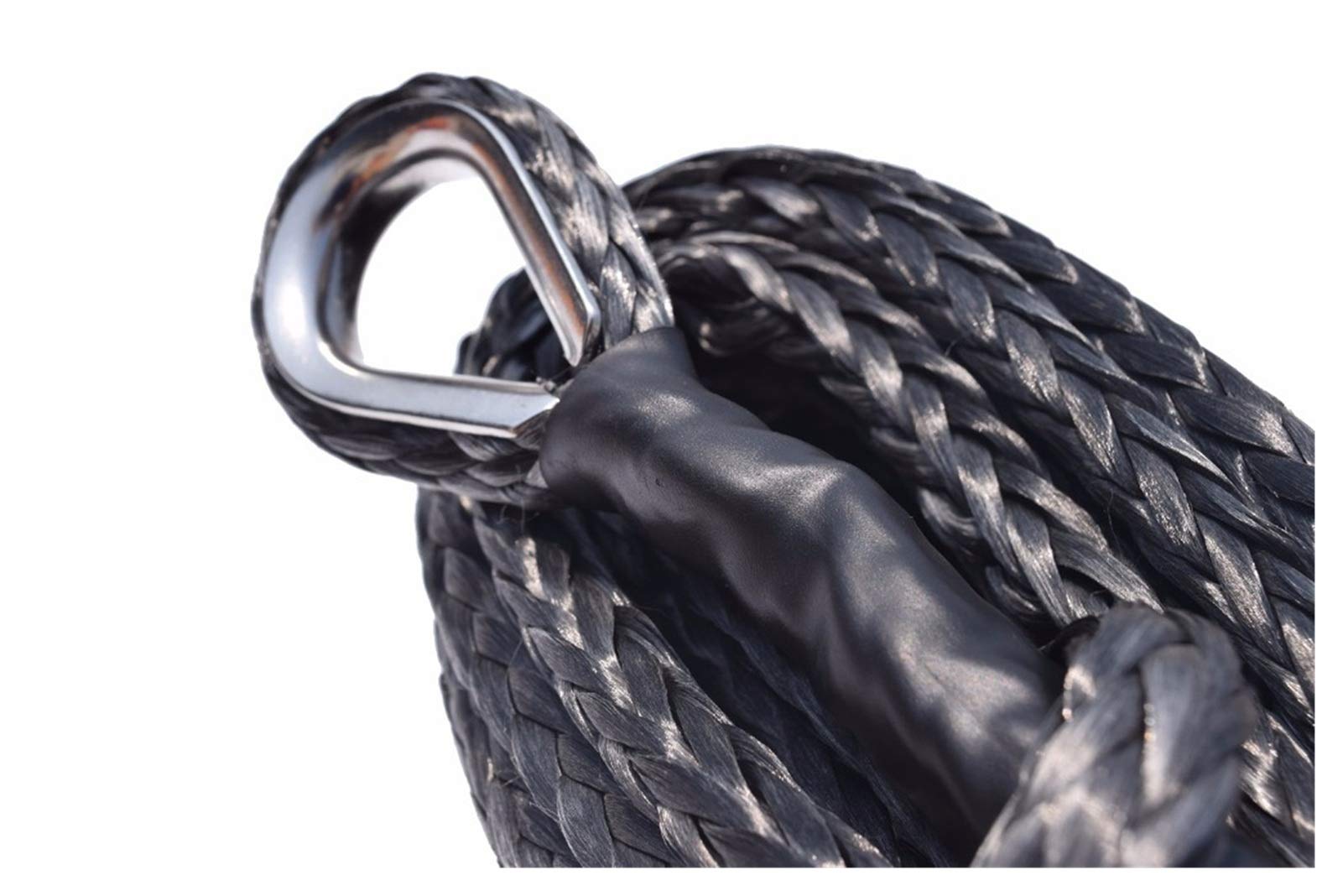 Lina Syntetyczna, 10mm * 26M Winch Rope Extension, 3/8 "Lina, Kabel Plazma(Nero)
