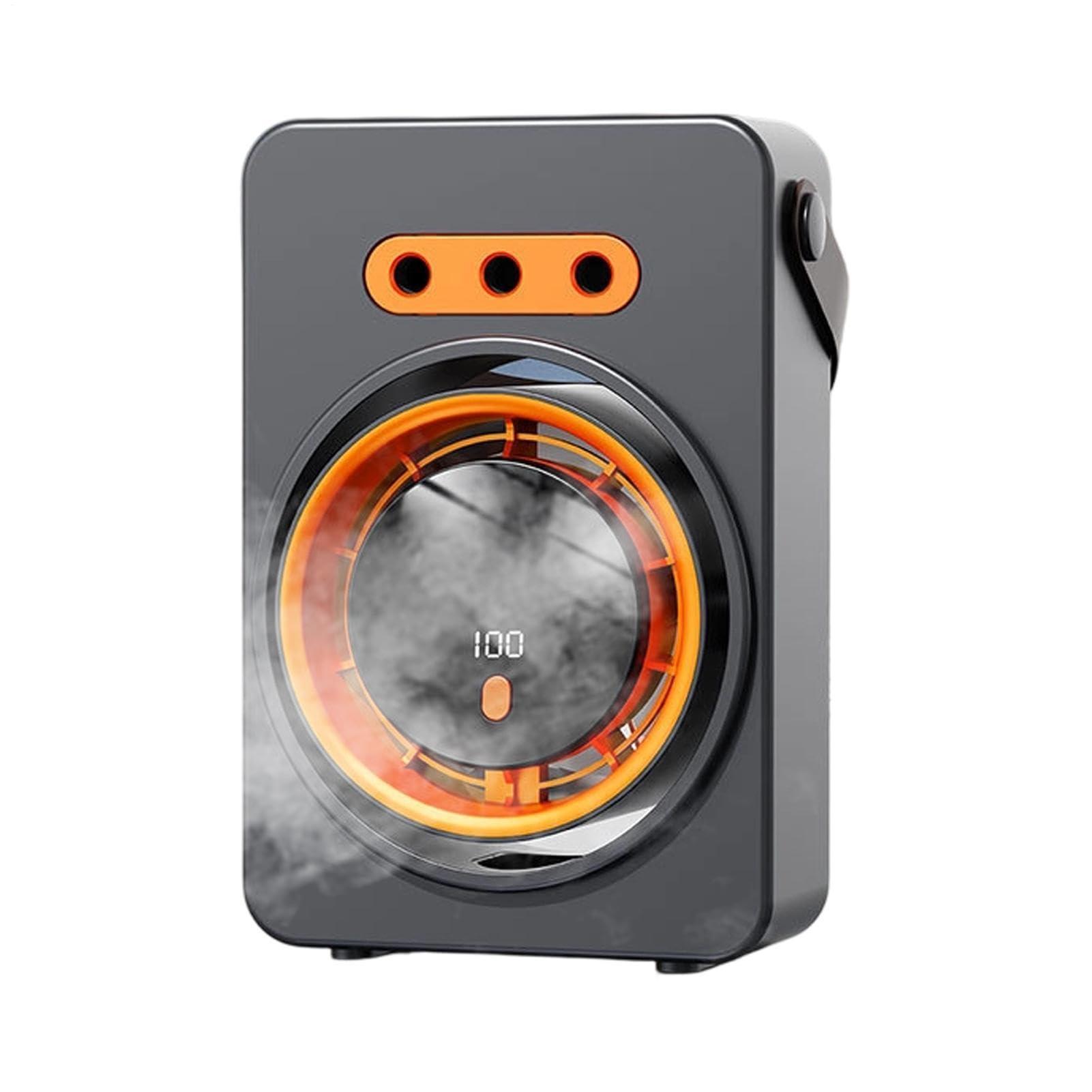 Ventilateur de table rechargeable multifonction – Ventilateur brumisateur de bureau – Pour intérieur ou extérieur, bureau, voyage, pêche, chantier, camping, voyage, voyage, voyage, plage, hommes