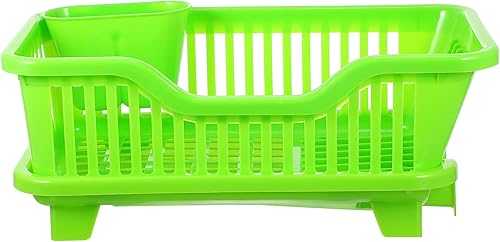 Hemoton Escurridor de platos, escurridor de platos, soporte para utensilios y cubiertos sobre el fregadero, estante para cesta, soporte para