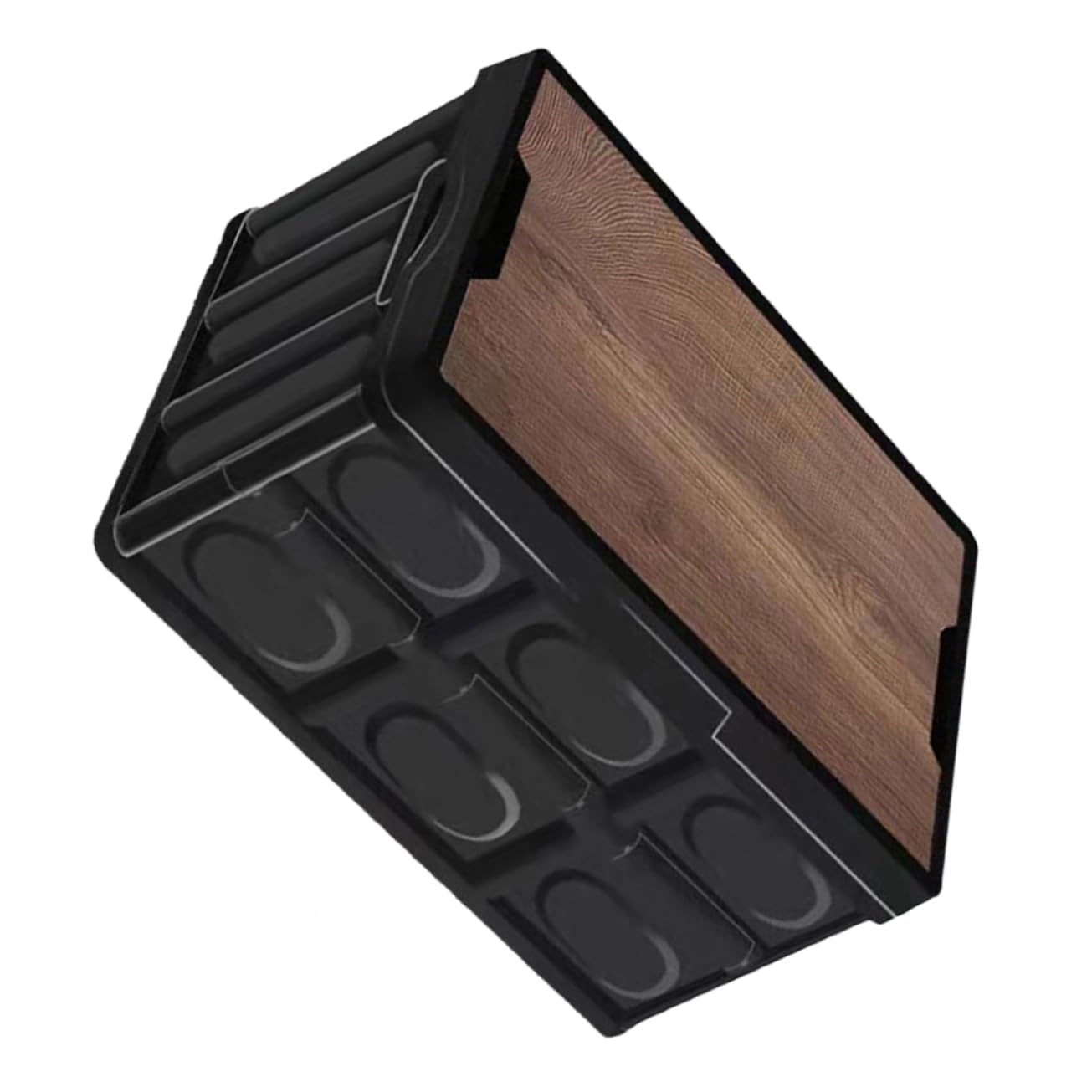Levemolo Faltbare Aufbewahrungsbox mit Deckel Multifunktions Kleiderbox aus Pp und Holzplatte Platzsparend für Spielzeug und Bücher Transportbox Camping