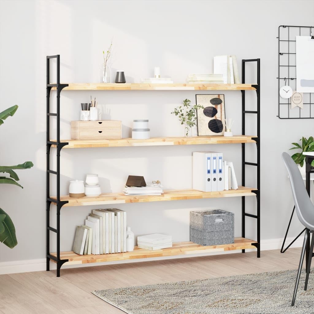 Estante flotante 120 x 20 x 4 cm, madera maciza sin tratar, estante de pared flotante moderno, estantería de pared, estantes de pared para dormitorio, sala de estar, oficina, baño, cocina